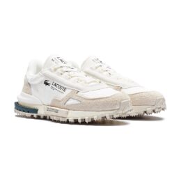 סניקרס בשילוב בד קטיפה עם לוגו באמצע