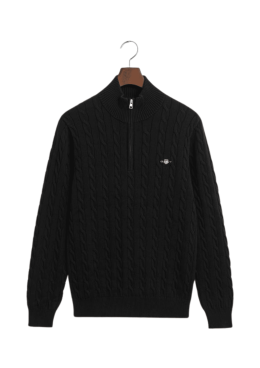 סריג צמות בצבע שחור חצי זיפ