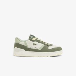 סניקרס צבע שמנת בשילוב עם ירוק